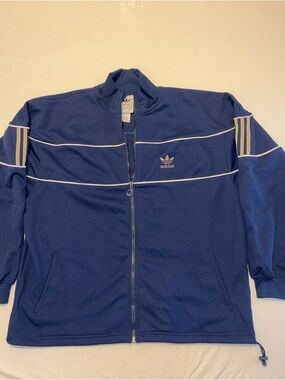 Adidas Men’s Blue Full-Zip Track Jacket